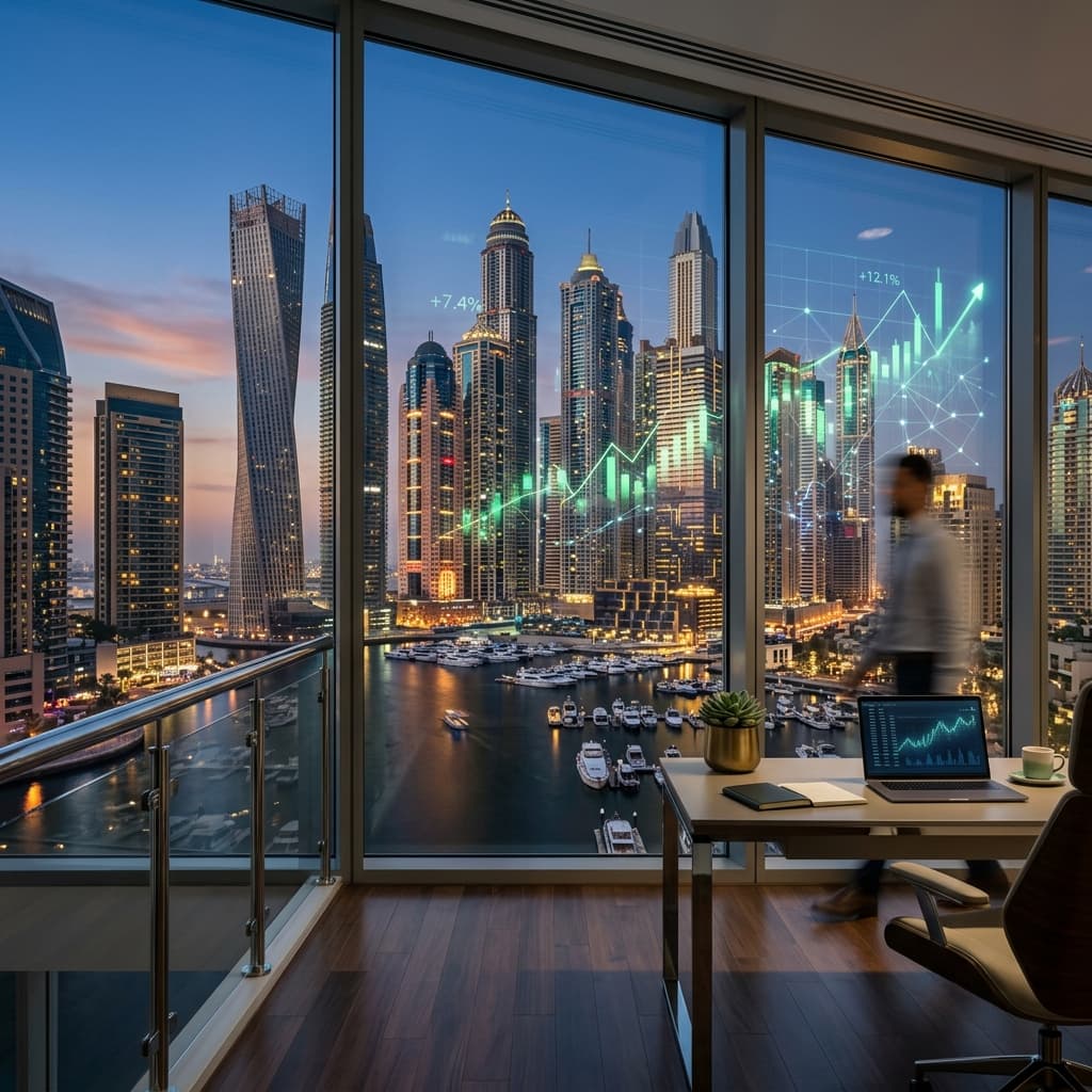 Dubai skyline business district